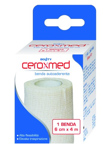 Ceroxmed - benda elastica autoaderente 6 cm x 4 m - 1 benda