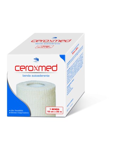 Ceroxmed - benda elastica autoaderente 10 cm x 20 m - 1 benda