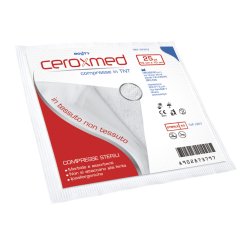Ceroxmed - Garza in Tessuto non Tessuto 10 x 10 cm - 25 Pezzi