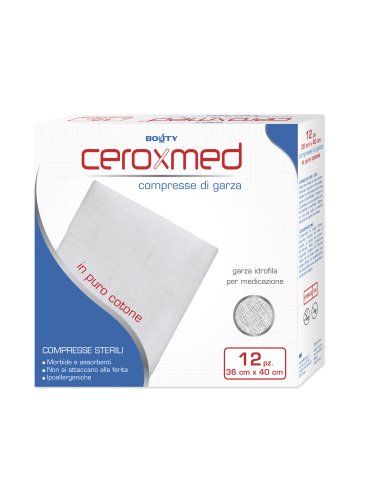 Ceroxmed - garza idrofila compressa 36 x 40 cm - 12 pezzi Ceroxmed - garza idrofila compressa 36 x 40 cm - 12 pezzi