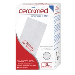 Ceroxmed - Garza Compressa in Tessuto non Tessuto 18 x 40 cm - 12 Pezzi