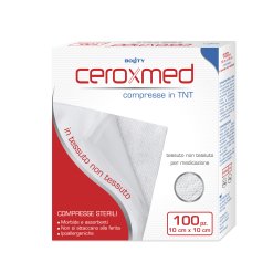 Ceroxmed - Garza Compressa in Tessuto non Tessuto 10 x 10 cm - 100 Pezzi