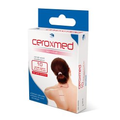 Ceroxmed Sensitive - Cerotto Sterile per Sutura Ipoallergenico 3 x 75 mm - 10 Pezzi