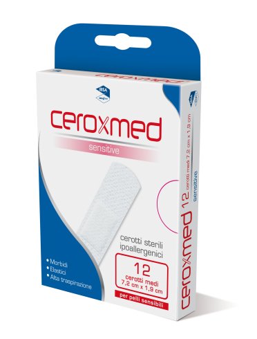 Ceroxmed sensitive - cerotto sterile ipoallergenico - 12 pezzi medi