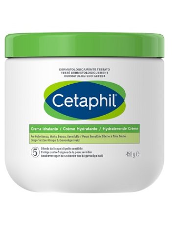 Cetaphil - crema corpo e viso idratante per pelle secca - 450 g