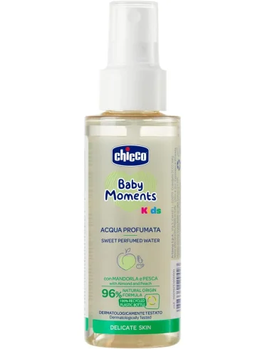 Chicco baby moments kids acqua profumata delicata 0m+ 100 ml Chicco baby moments kids acqua profumata delicata 0m+ 100 ml