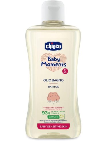 Chicco baby moments olio bagno pelle sensibile 200 ml