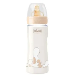 Chicco Biberon Original Touch Regular Unisex Portata Media con Tettarella in Caucciù 330 ml