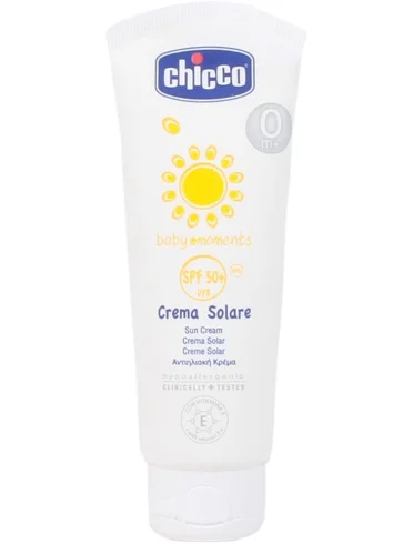 Chicco cosmetici baby moments crema solare spf 50 75 ml Chicco cosmetici baby moments crema solare spf 50 75 ml