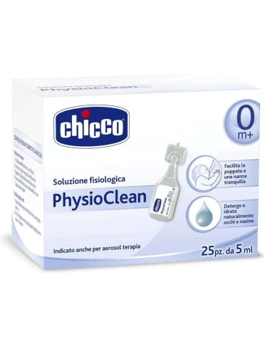 Chicco physioclean soluzione fisiologica 25 pezzi Chicco physioclean soluzione fisiologica 25 pezzi