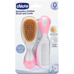 Chicco Set Spazzola e Pettine Rosa 0m+