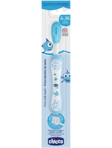 Chicco spazzolino primi denti azzurro 6-36m 1 pezzo
