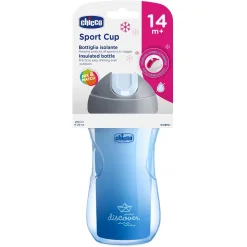 Chicco Sport Cup Tazza Isolante 14m+ Azzurra 266 ml