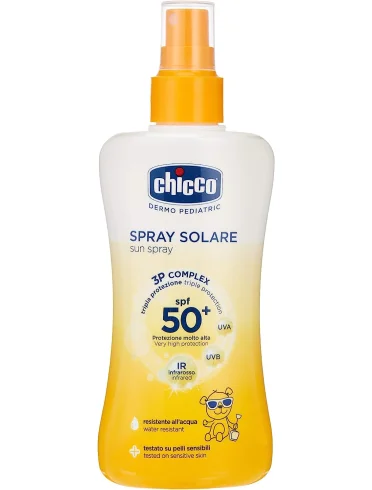 Chicco latte solare spray bambino spf50+ 150 ml Chicco latte solare spray bambino spf50+ 150 ml