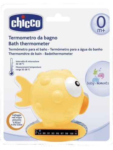 Chicco termometro bagno pesce palla arancione