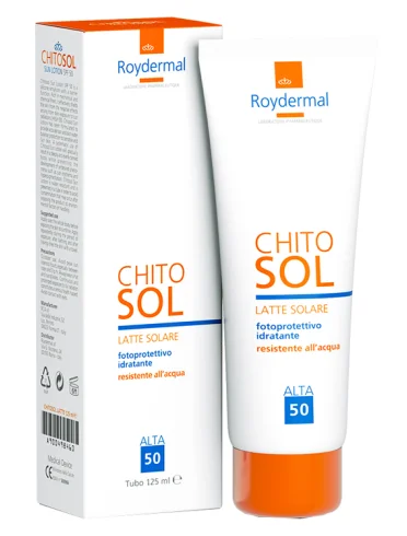 Chitosol latte solare fotoprotettivo idratante spf50 125 ml Chitosol latte solare fotoprotettivo idratante spf50 125 ml