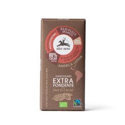 Cioccolato Extra Fondente Biologico 80% con Fave di Cacao 100 g