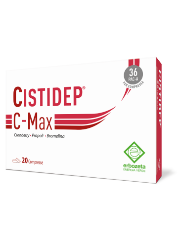 Cistidep c-max - integratore per il benessere delle vie urinarie - 20 compresse
