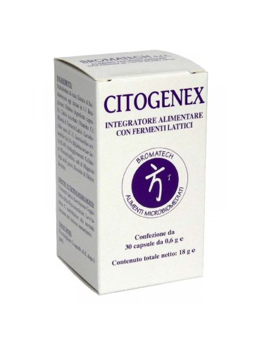 Citogenex - integratore di fermenti lattici con vitamina c - 30 capsule