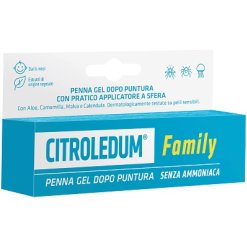 CitroLedum Family - Penna Gel Dopo-Puntura Insetti Senza Ammoniaca - 1 Stick