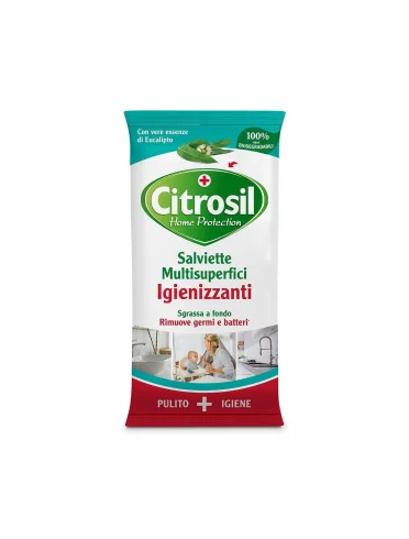 Citrosil - salviette igienizzanti multiuso con eucalipto - 40 pezzi Citrosil - salviette igienizzanti multiuso con eucalipto - 40 pezzi