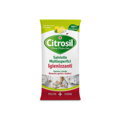 Citrosil - Salviette Igienizzanti Multiuso Limone - 40 Pezzi