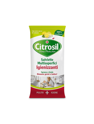 Citrosil - salviette igienizzanti multiuso limone - 40 pezzi