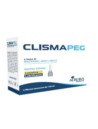Clismapeg - clistere per trattamento della stitichezza - 2 flaconi x 120 ml