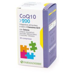 CoQ10 200 Integratore Coenzima Q10 30 Compresse