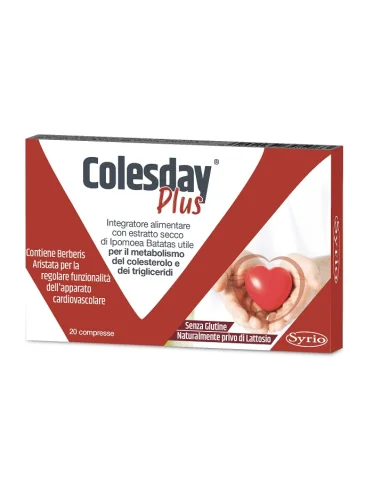 Colesday plus - integratore per il controllo del colesterolo - 20 compresse Colesday plus - integratore per il controllo del colesterolo - 20 compresse