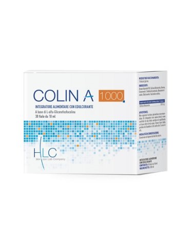 Colin a 1000 - integratore per fatica mentale - 30 fiale x 10 ml