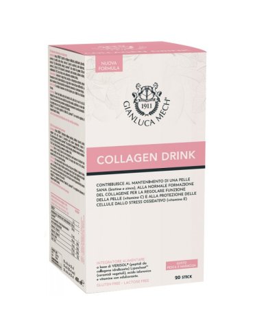 Gianluca mech collagen drink - integratore per il benessere della pelle - 20 bustine x 20 ml