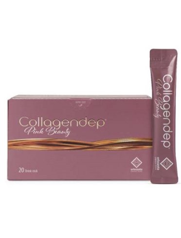 Collagendep pink beauty - integratore benessere pelle - 20 stick