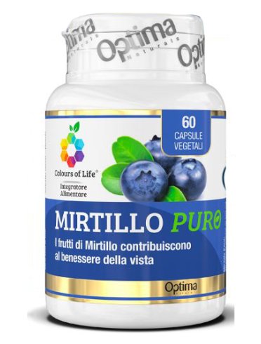 Colours of life mirtillo puro - integratore per il benessere della vista - 60 capsule