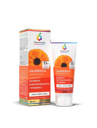 Colours of life skin supplement calendula - crema corpo idratante lenitiva - 100 ml