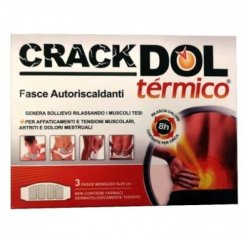 Crackdol Termico - Fascia Autoriscaldante per Dolori Muscolari e Articolari - 6 Pezzi