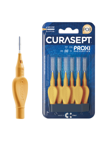 Curasept proxy prevention p08 colore arancio chiaro - 6 scovolini