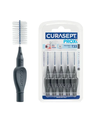 Curasept proxy prevention t33 colore antracite - 5 scovolini Curasept proxy prevention t33 colore antracite - 5 scovolini