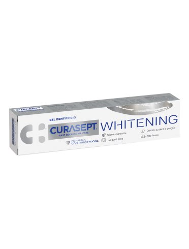 Curasept whitening dentifricio gel sbiancante 75 ml