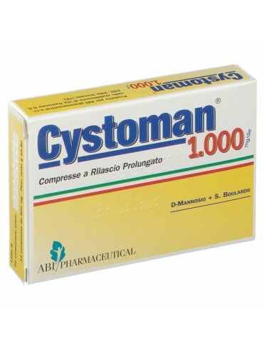 Cystoman 1000 - integratore di fermenti lattici e d-mannosio - 12 compresse