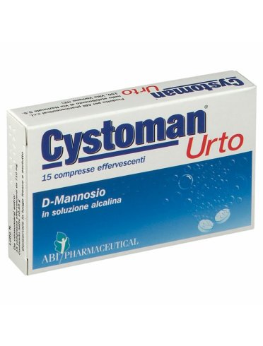 Cystoman urto - integratore per infezioni delle vie urinarie - 15 compresse effervescenti