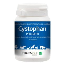 Cystophan Theraphet - Alimento Complementare per Gatti per il Benessere delle Vie Urinarie - 30 Capsule