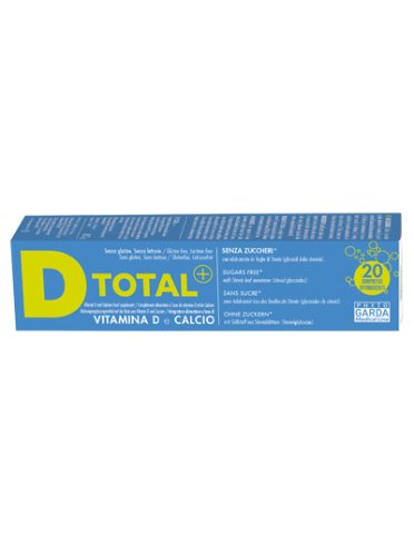 D total+ - integratore di vitamina d e calcio - 20 compresse effervescenti