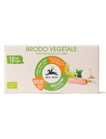 Dado vegetale biologico senza olio di palma 10 pezzi