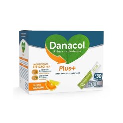 Danacol Plus+ - Integratore per Ridurre il Colesterolo - 30 Bustine