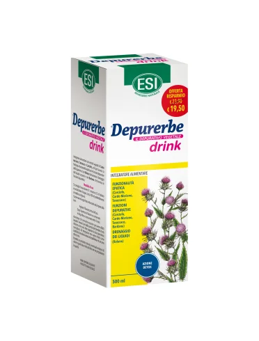 Esi depurerbe drink - integratore drenante e depurativo - 500 ml Esi depurerbe drink - integratore drenante e depurativo - 500 ml