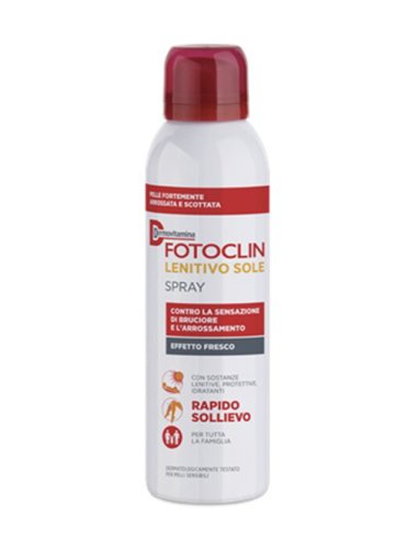 Dermovitamina fotoclin lenitivo sole - spray corpo anti-bruciore e arrossamento - 100 ml