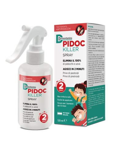 Dermovitamina pidoc killer - trattamento anti-pidocchi spray - 120 ml