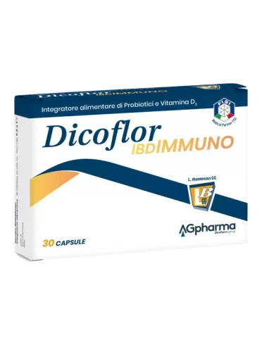 Dicoflor ibdimmuno integratore di probiotici e vitamina d3 30 capsule Dicoflor ibdimmuno integratore di probiotici e vitamina d3 30 capsule