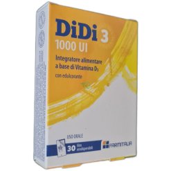 Didi3 1000 U.I. - Integratore di Vitamina D3 - 30 Film Orodispersibili